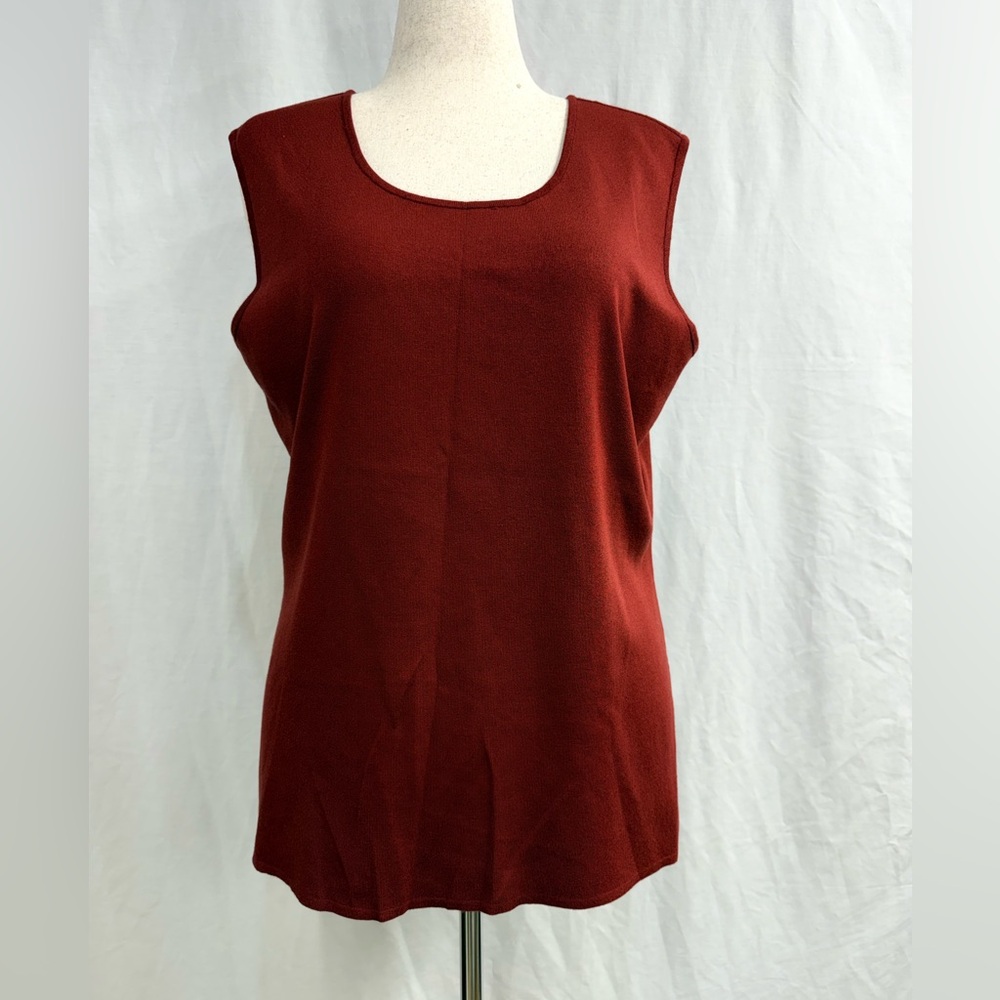 Misook Burgundy Tank Top